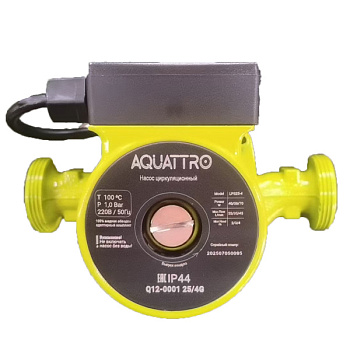 Насос циркуляционный AQUATTRO 25/4G, 1", 180мм, 4м, 2700л/ч [1/8]