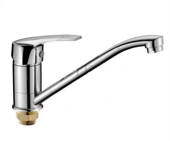 Смеситель для кухни OUTE T0603B одноруч, с длинным изливом 25 см, гайка [1/16]