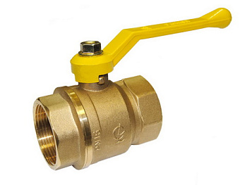 Кран шаровой газовый ГАЛЛОП DN-40 СТАНДАРТ 220 ВхВ, руч (FF1 1/2")[1/8]