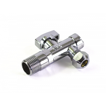 Кран сантехнический угловой TIM DN-15 НхЦан(M-цан 1/2"x3/8"), отраж, с фильтром, руч, хром[1/60]