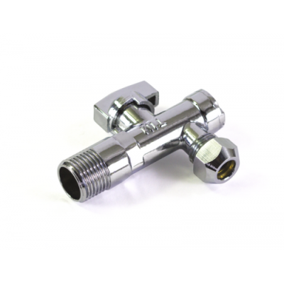 Кран сантехнический угловой TIM DN-15 НхЦан(M-цан 1/2"x3/8"), отраж, с фильтром, руч, хром[1/60]