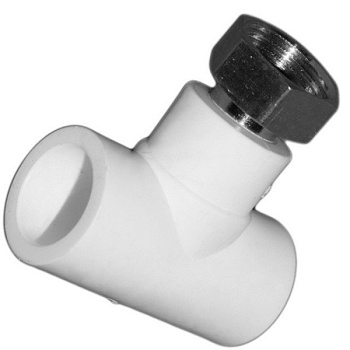 Тройник комбинированный AQUATTRO, PPR-F(ВР), с накидной гайкой