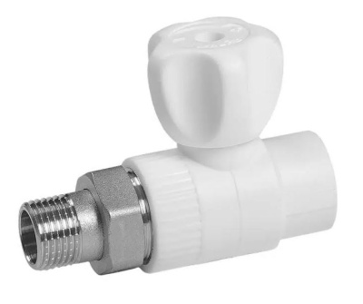 Вентиль разъёмный AQUATTRO, PPR-M(НР), прямой