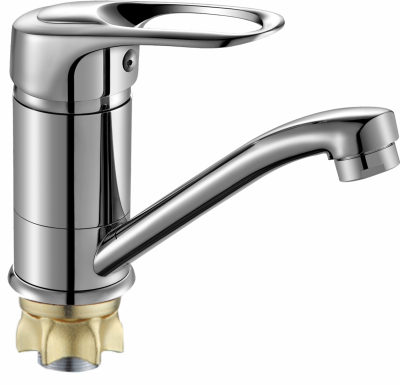 Смеситель для кухни ALOUTE A3103D одноруч,с корот изливом 10см,гайка[1/10]