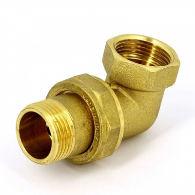 Муфта разъёмная американка, FM(ВР-НР), латунь, угловая