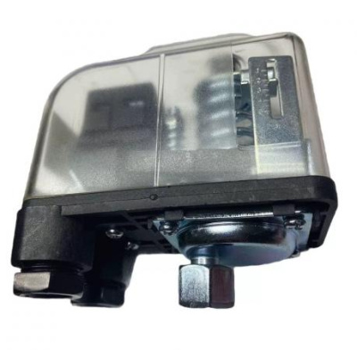 Реле давления для насоса TIM 1,4-2,8атм, F1/4" (накидная гайка), прозрач [1/50]