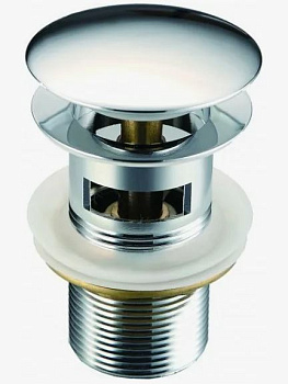 Слив для раковины TIM лягуш большая, с перелив 8см [1/100]