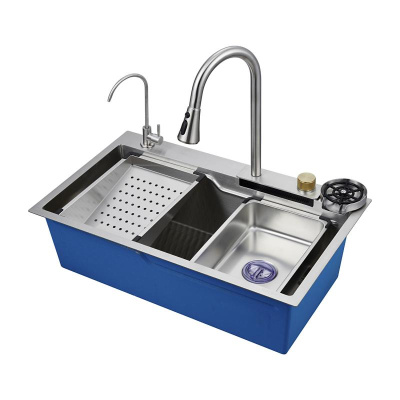 Мойка врезная OUTE многофункциональная прямоугольная T87846L 780x460x210, нерж.сталь304,сатин [1]