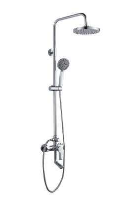 Душевой гарнитур AQUATTRO Q01-7005, тропич.душ, смесит одноруч. корот излив, хром [1/4]