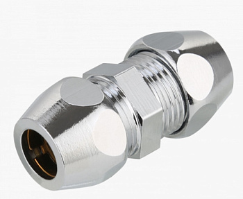 Концевик для жесткой трубки TIM прямой СC (цан-цан) 3/8" x 3/8" [10/200]